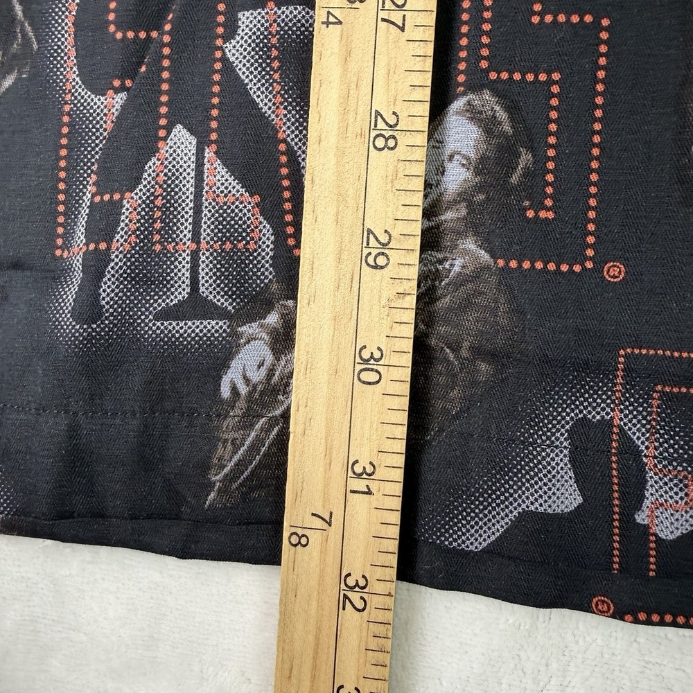 VINTAGE Elvis Presley David Carey‎ Shirt Mens 2XL Black Elvis AOP Hawaiian NWT - Picture 8 of 9